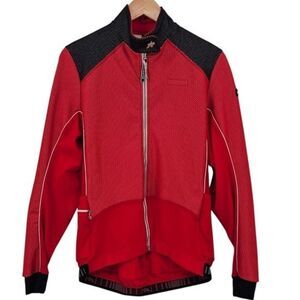 Assos Mens XL Red Airblock 851 Long Sleeve Cycling Jacket